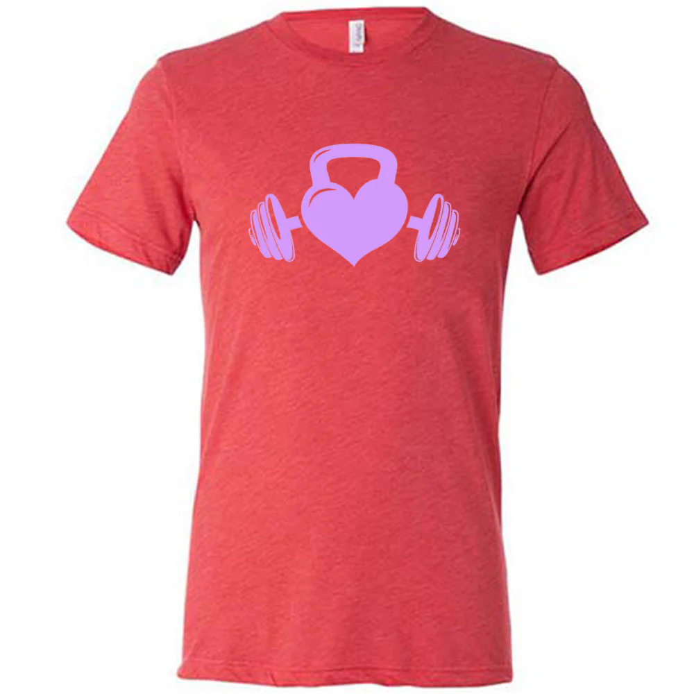 Kettlebell Heart Shirt Unisex - Image 5