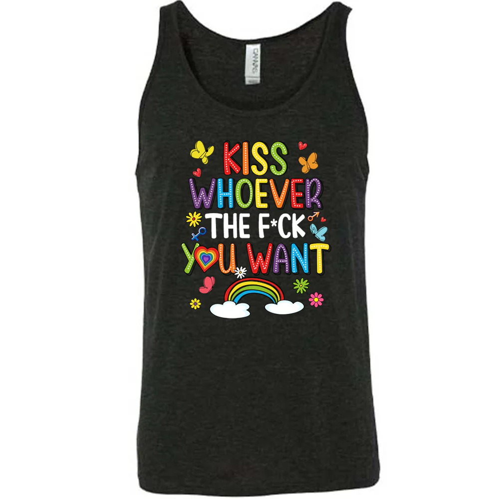 Kiss Whoever The Fuck You Want Shirt Unisex - Image 2