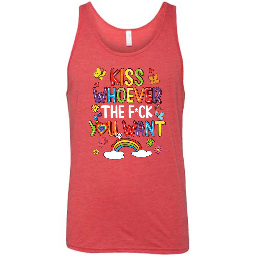 Kiss Whoever The Fuck You Want Shirt Unisex - Image 8
