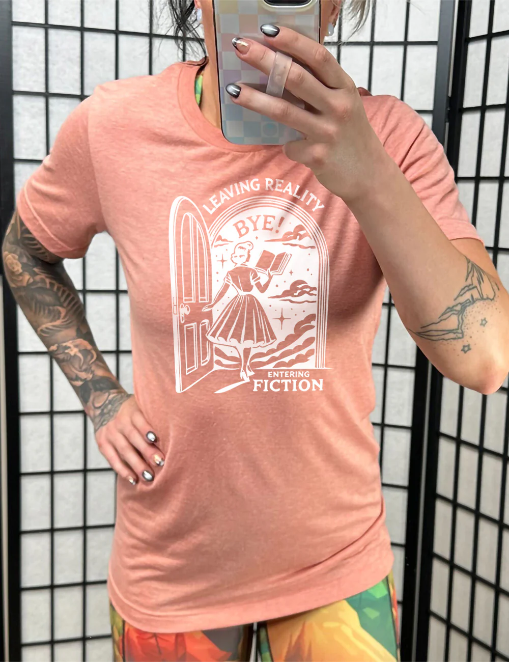 Leaving Reality Entering Fiction Shirt Unisex - Image 11