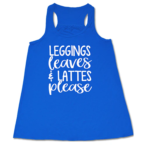 Leggings Leaves & Lattes Please Shirt - Image 2