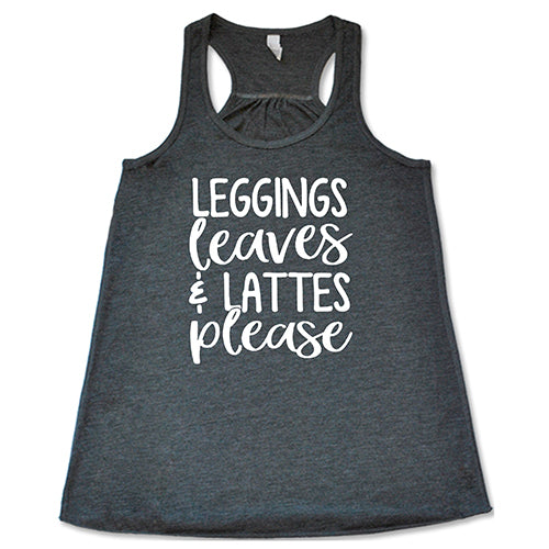 Leggings Leaves & Lattes Please Shirt - Image 4