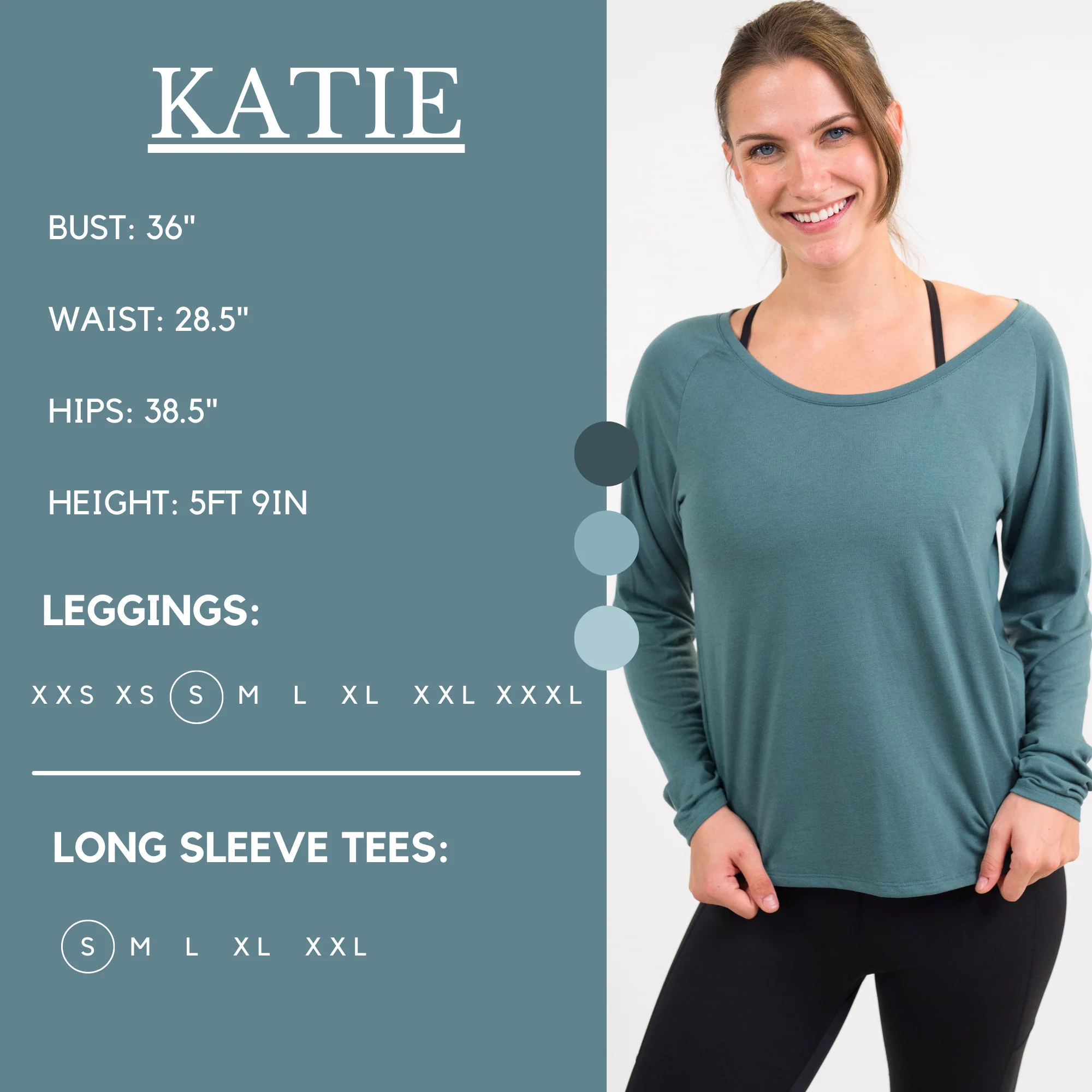 Long Sleeve Slouchy Tee | Sage Green - Image 3