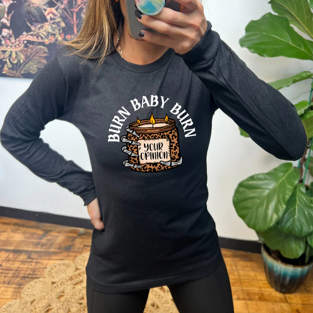 Long Sleeve Tee | Burn Baby Burn