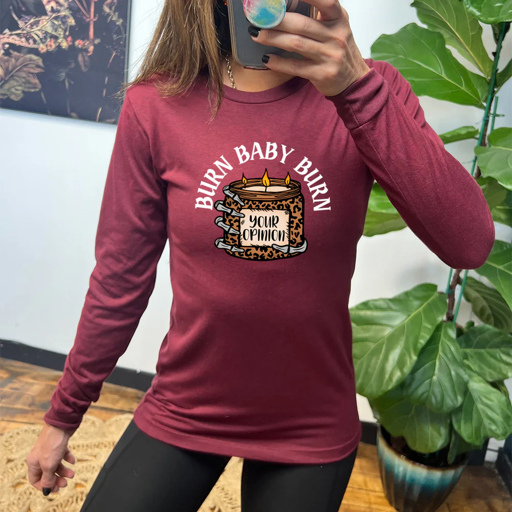 Long Sleeve Tee | Burn Baby Burn - Image 2
