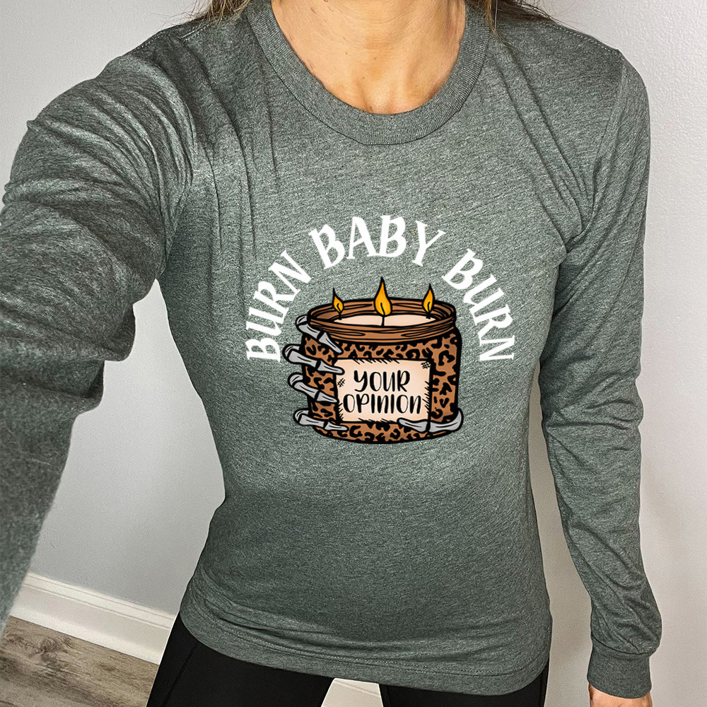 Long Sleeve Tee | Burn Baby Burn - Image 4