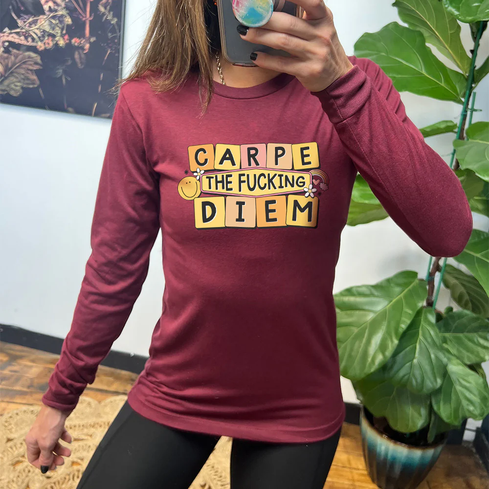 Long Sleeve Tee | Carpe The Fucking Diem - Image 2
