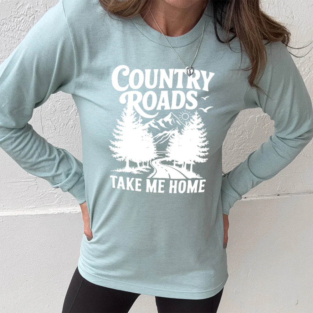Long Sleeve Tee | Country Roads Take Me Home - Image 11
