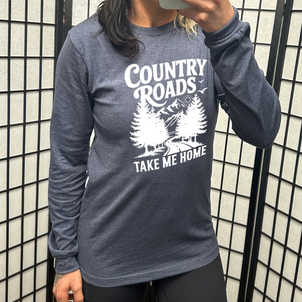 Long Sleeve Tee | Country Roads Take Me Home - Image 5