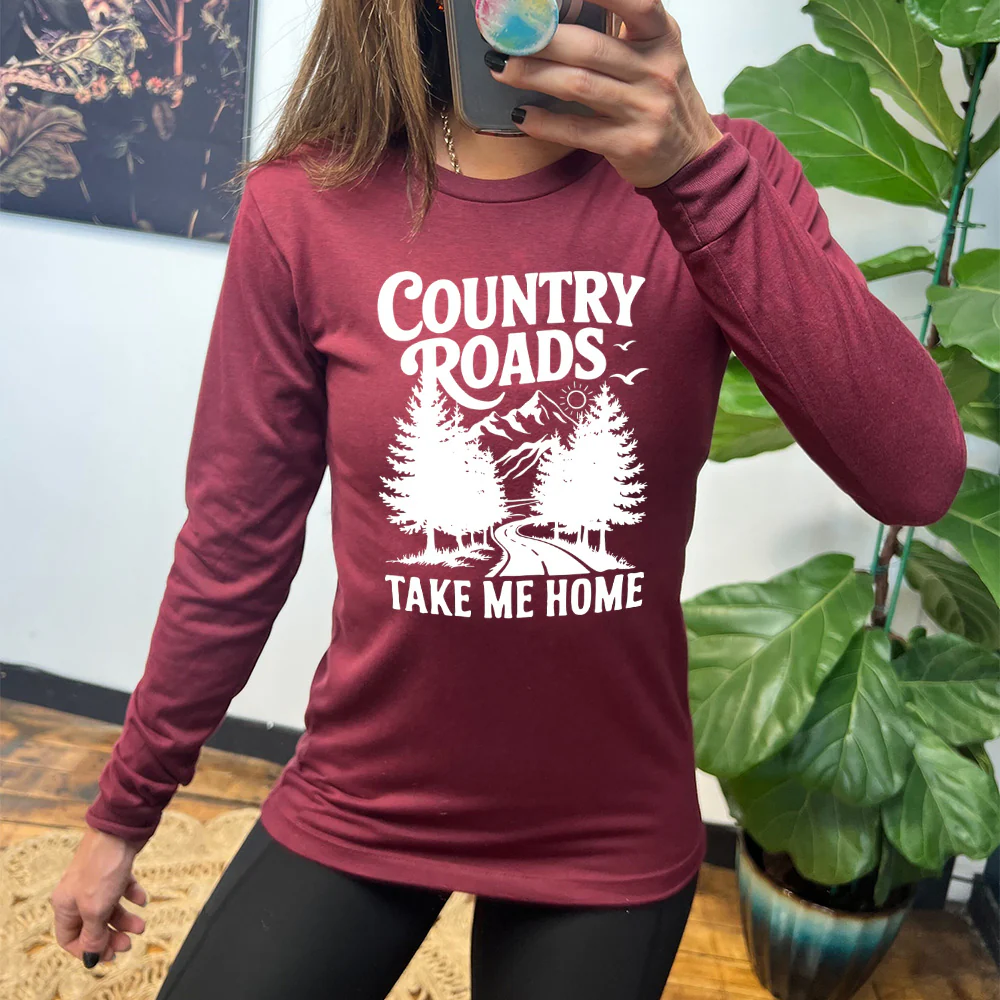 Long Sleeve Tee | Country Roads Take Me Home - Image 7
