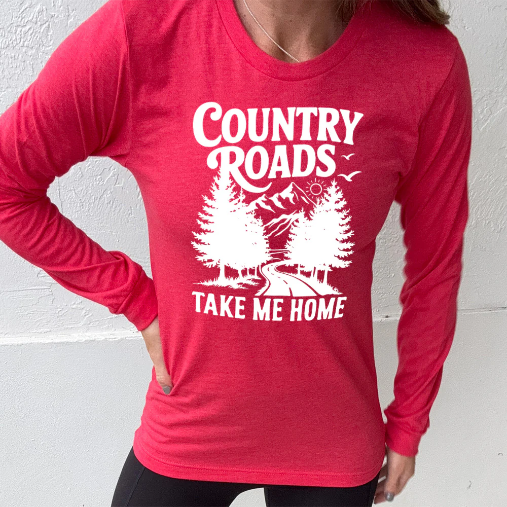 Long Sleeve Tee | Country Roads Take Me Home - Image 9
