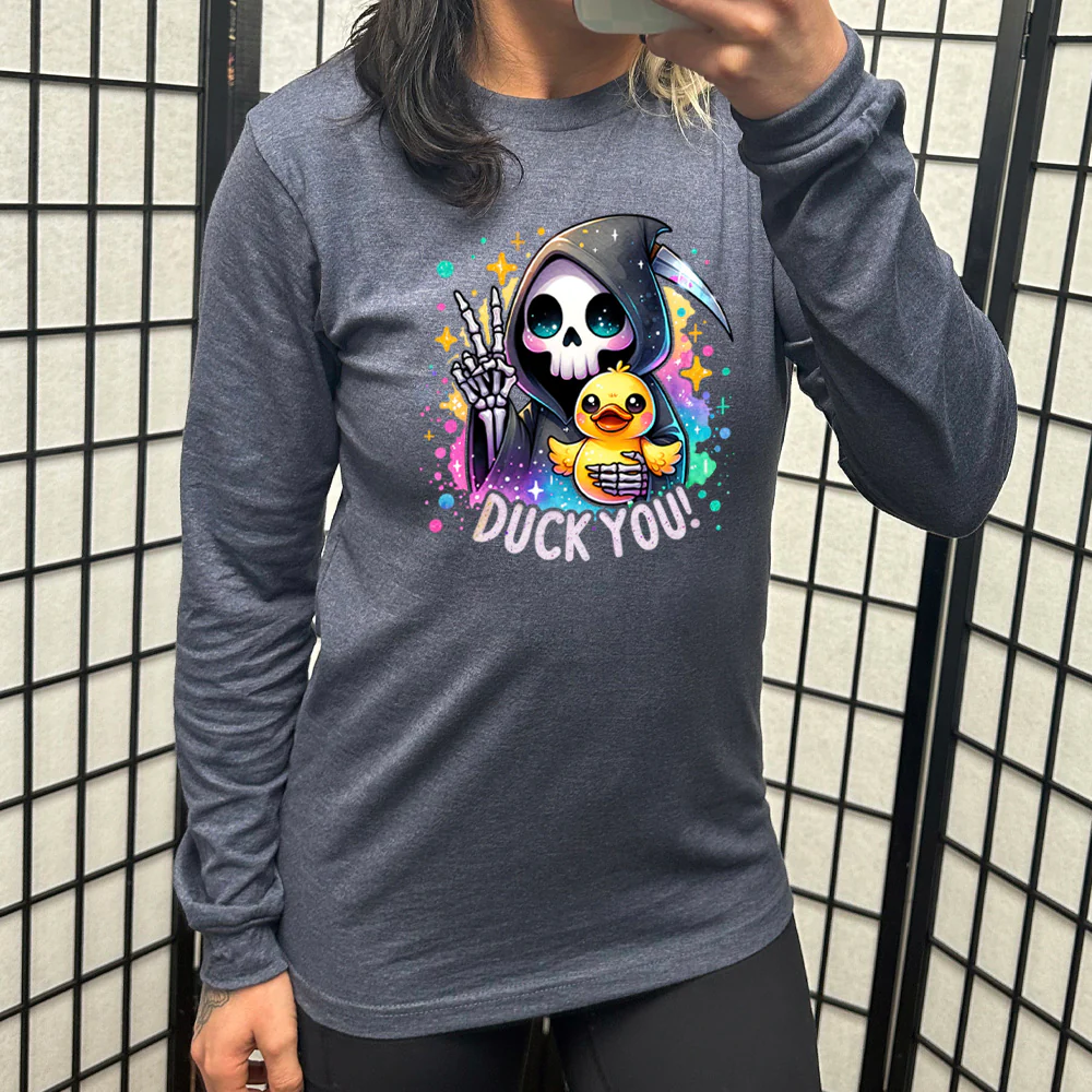 Long Sleeve Tee | Duck You - Image 6