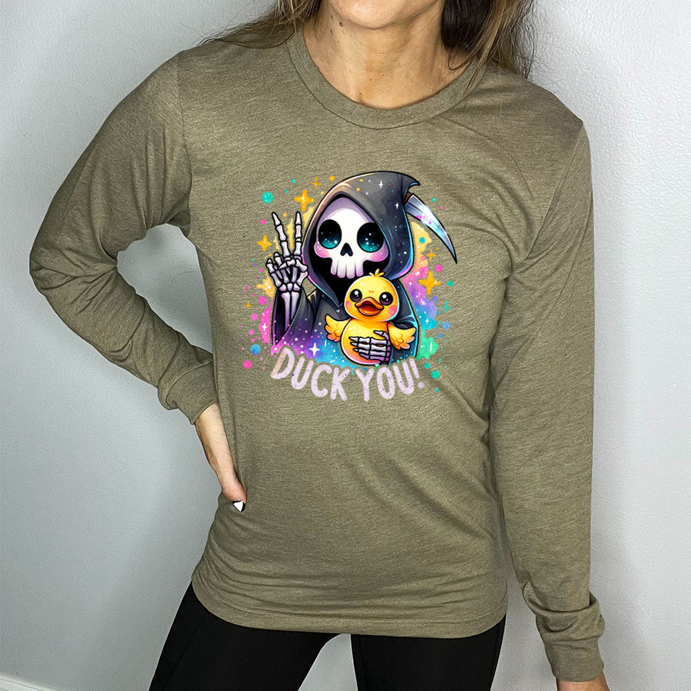 Long Sleeve Tee | Duck You - Image 7