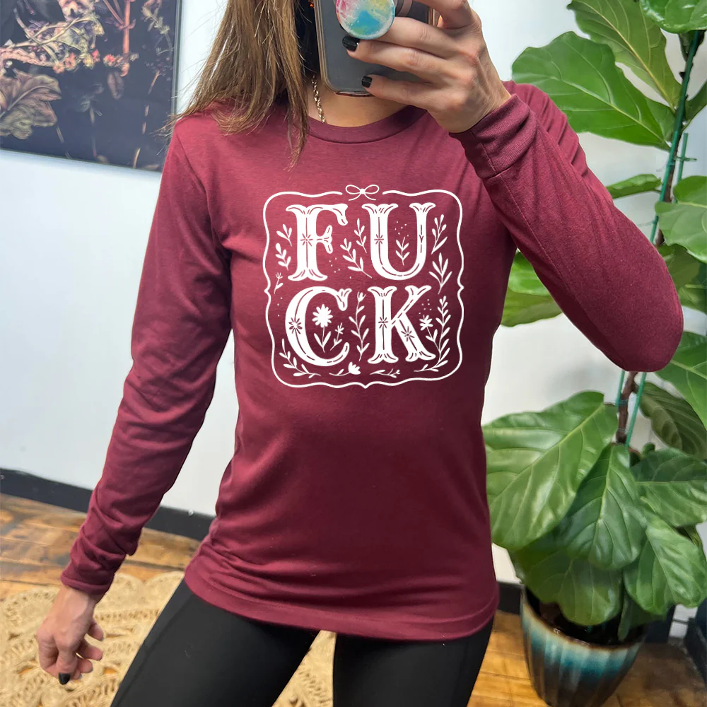 Long Sleeve Tee | FUCK Boho Lace - Image 2