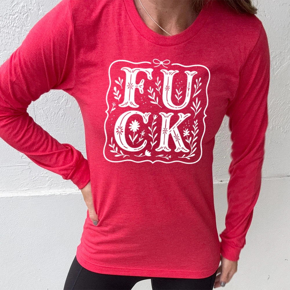 Long Sleeve Tee | FUCK Boho Lace - Image 9
