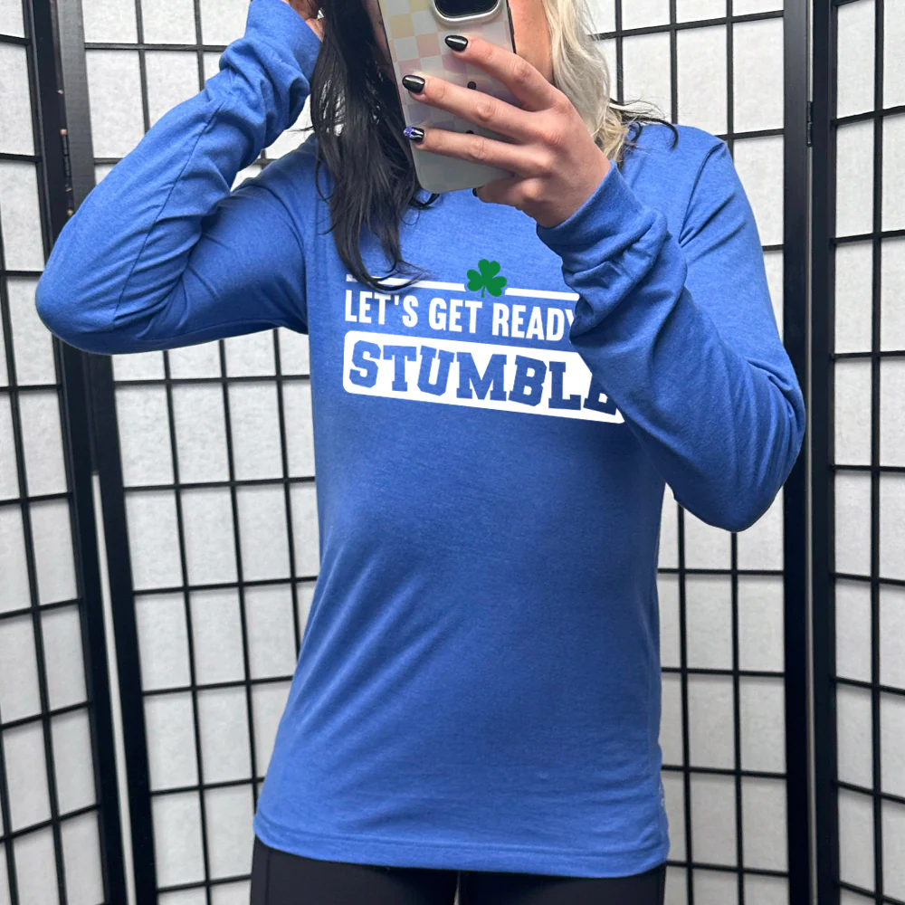 Long Sleeve Tee | Let's Get Ready To Stumble - Image 2