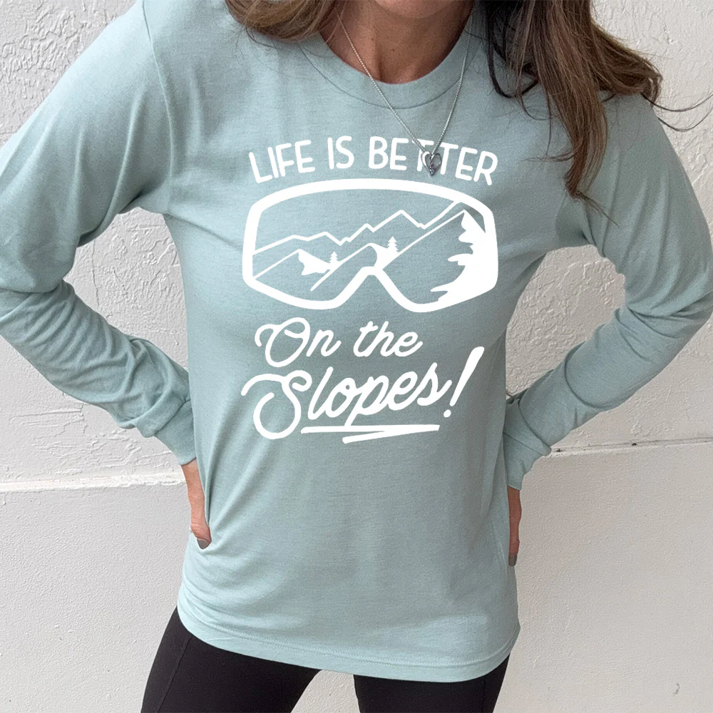 Long Sleeve Tee | Life Is Better On The Slopes - Image 11
