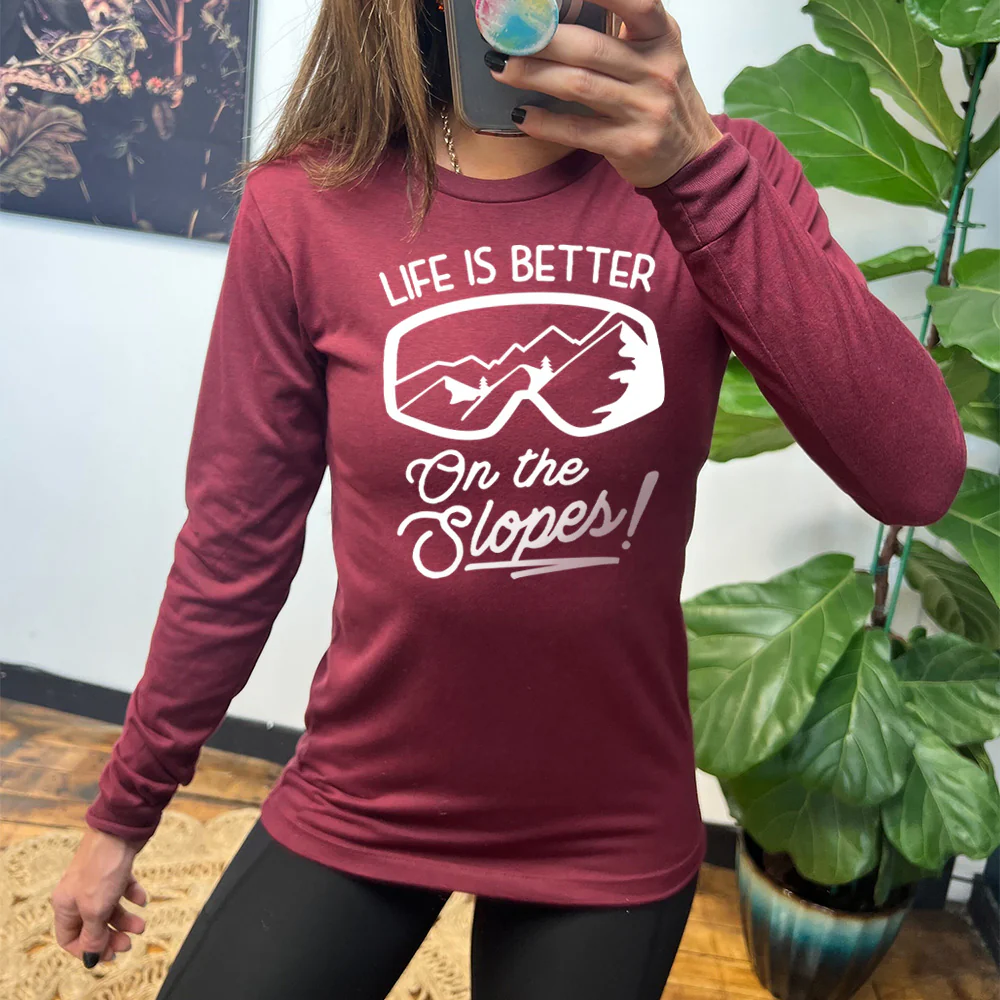 Long Sleeve Tee | Life Is Better On The Slopes - Image 2