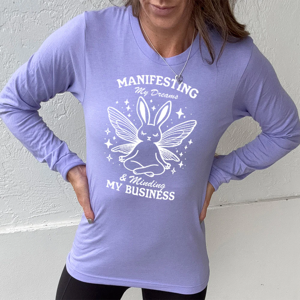 Long Sleeve Tee | Manifesting My Dreams & Minding My Business - Image 5