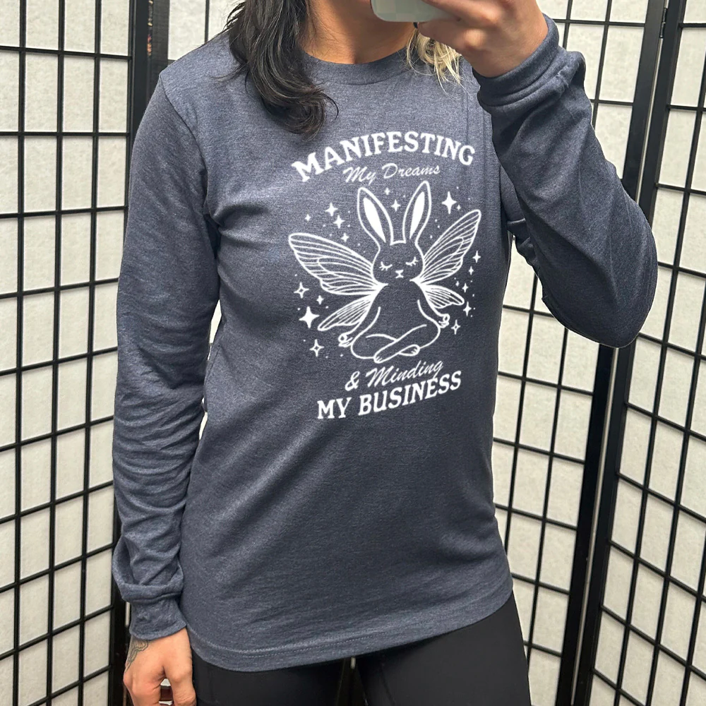Long Sleeve Tee | Manifesting My Dreams & Minding My Business - Image 8