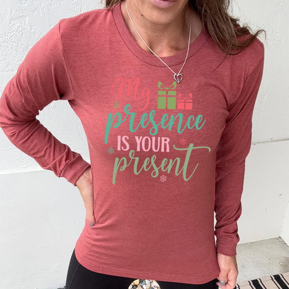 Long Sleeve Tee | My Presence Is Your Present - Image 5