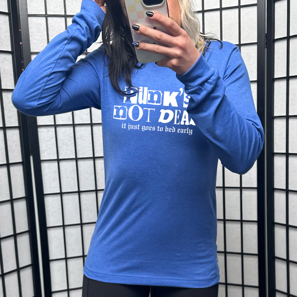 Long Sleeve Tee | Punk's Not Dead, It Just Goes To Bed Early - Image 3