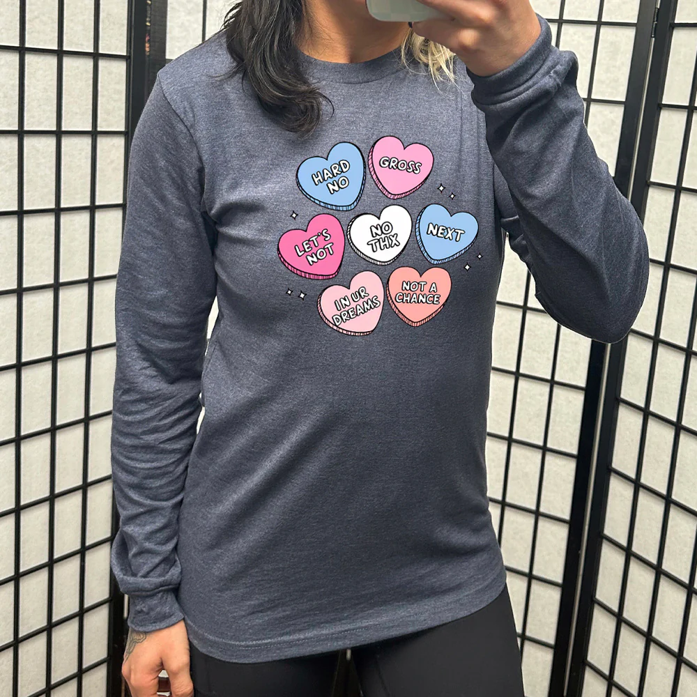Long Sleeve Tee | Sarcastic Heart Candies - Image 6