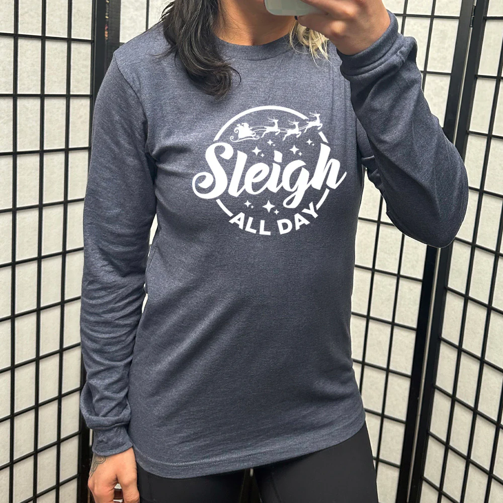 Long Sleeve Tee | Sleigh All Day - Image 6