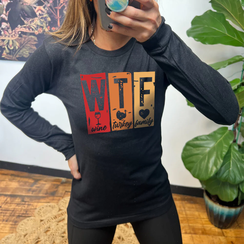 Long Sleeve Tee | WTF Wine Turkey Family
