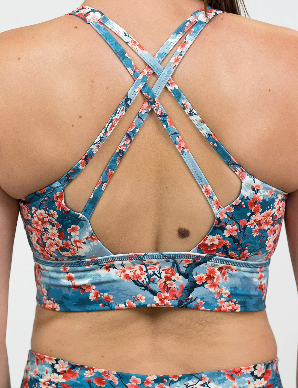 Longline Bra | Cherry Blossoms - Image 3