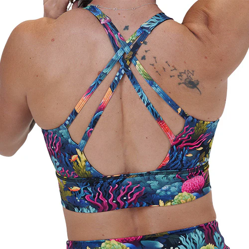 Longline Bra | Coral Reef - Image 3