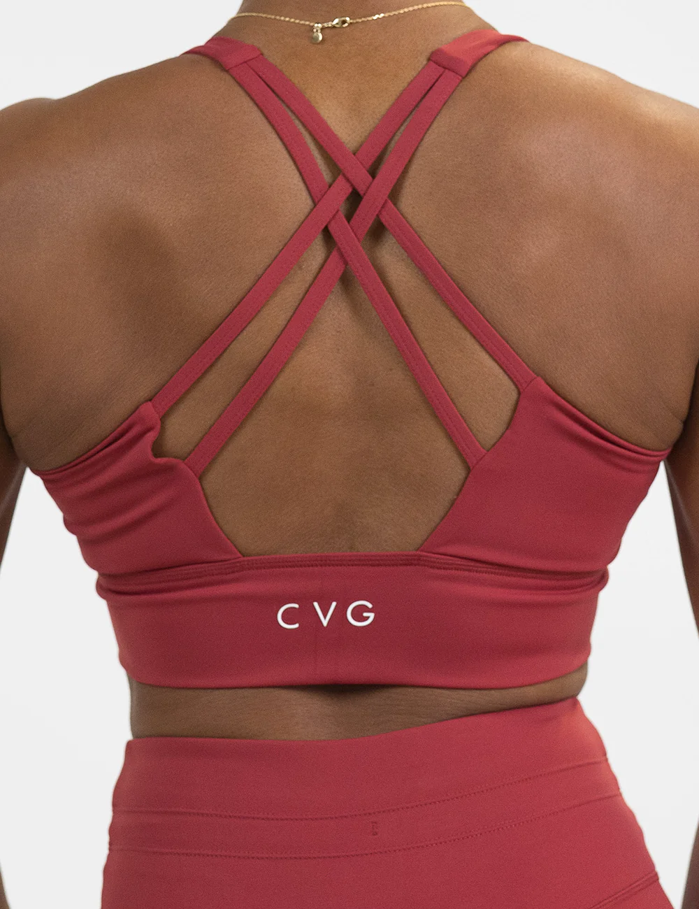 Longline Bra | Garnet Red - Image 2