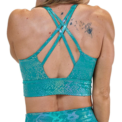 Longline Bra | Glisten Here | Jade - Image 2