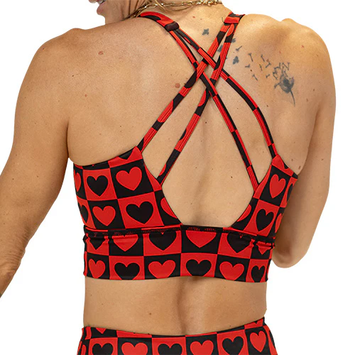 Longline Bra | Queen Of Hearts - Image 2