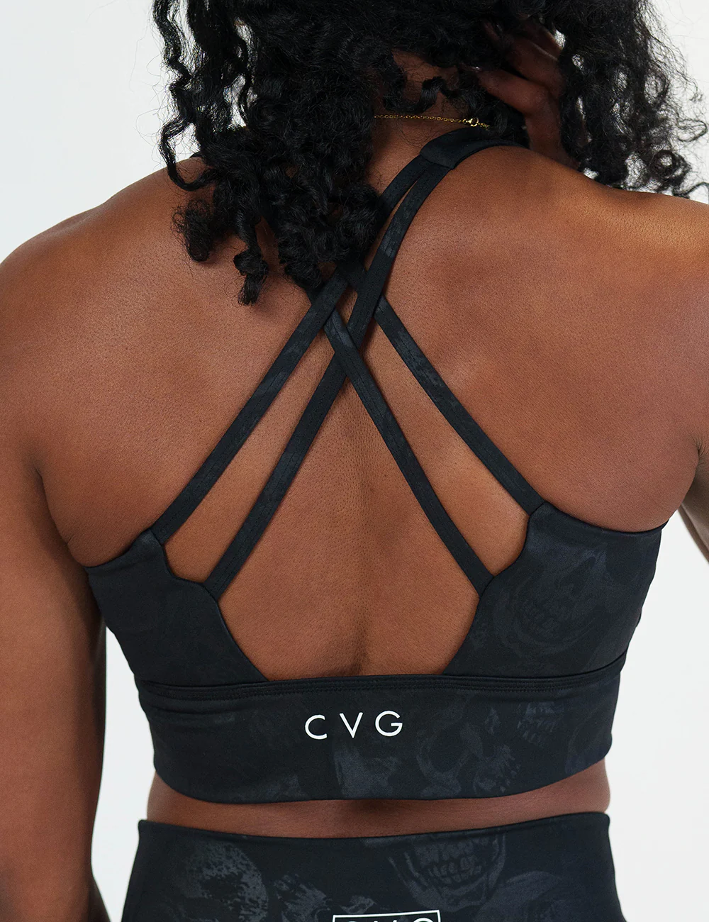 Longline Bra | Shadow Skulls - Image 2