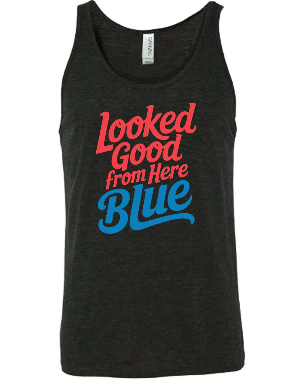 Looked Good From Here Blue Shirt Unisex - Image 2