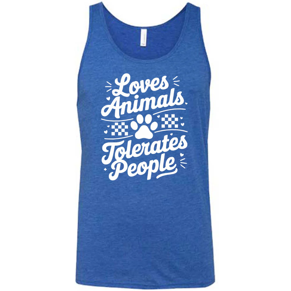 Loves Animals Tolerates People Shirt Unisex - Image 4