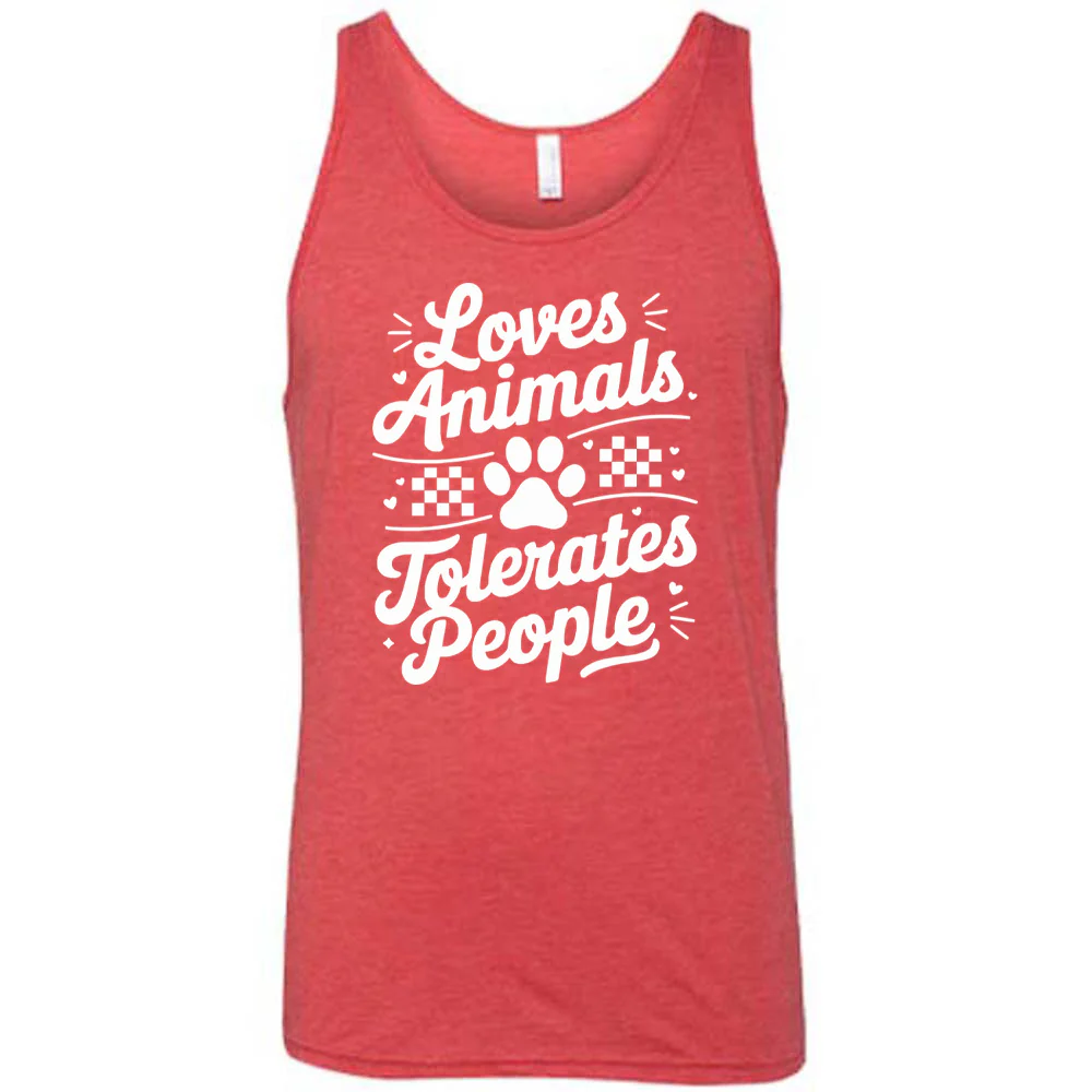 Loves Animals Tolerates People Shirt Unisex - Image 6