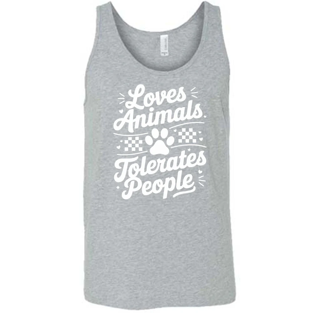 Loves Animals Tolerates People Shirt Unisex - Image 8