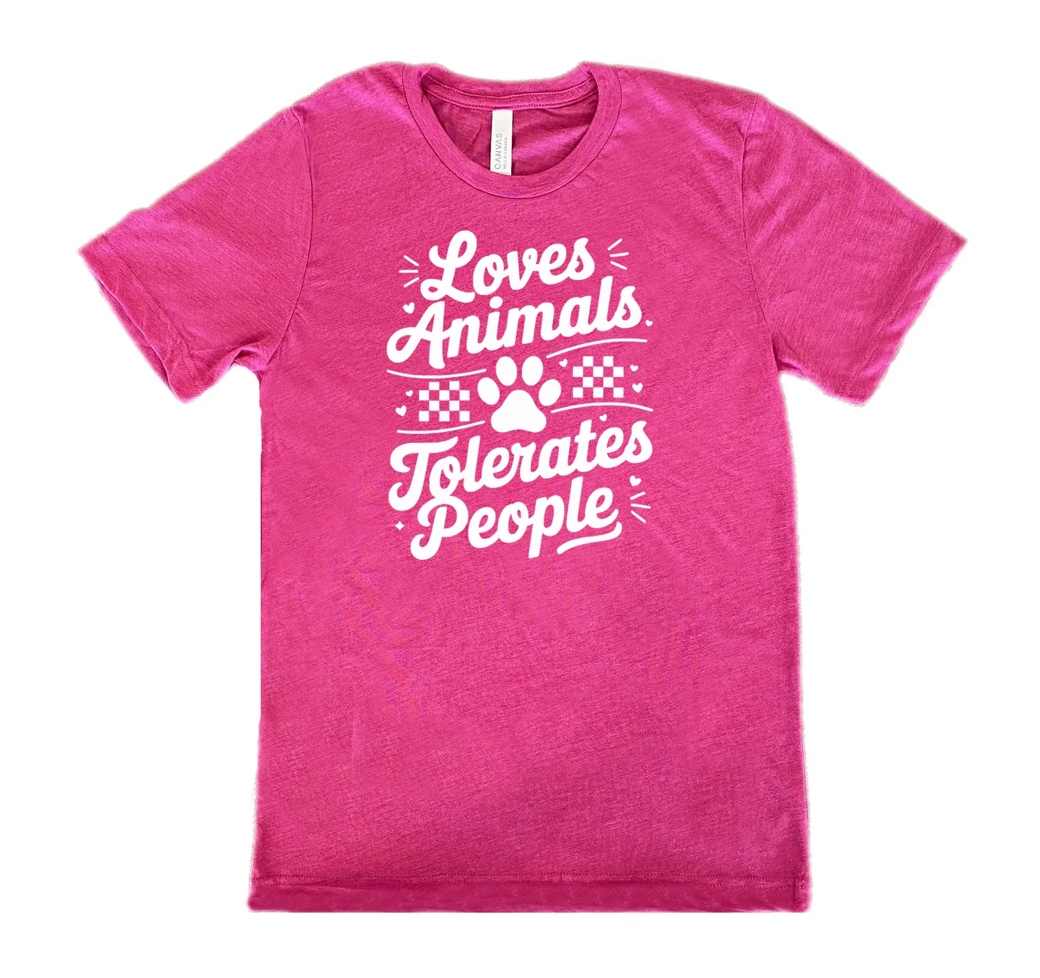 Loves Animals Tolerates People Shirt Unisex - Image 9