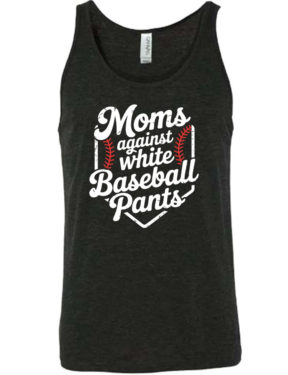 Moms against white Baseball Pants Shirt Unisex - Image 2