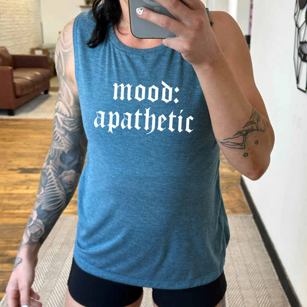 Mood: Apathetic Muscle Tank - Image 2