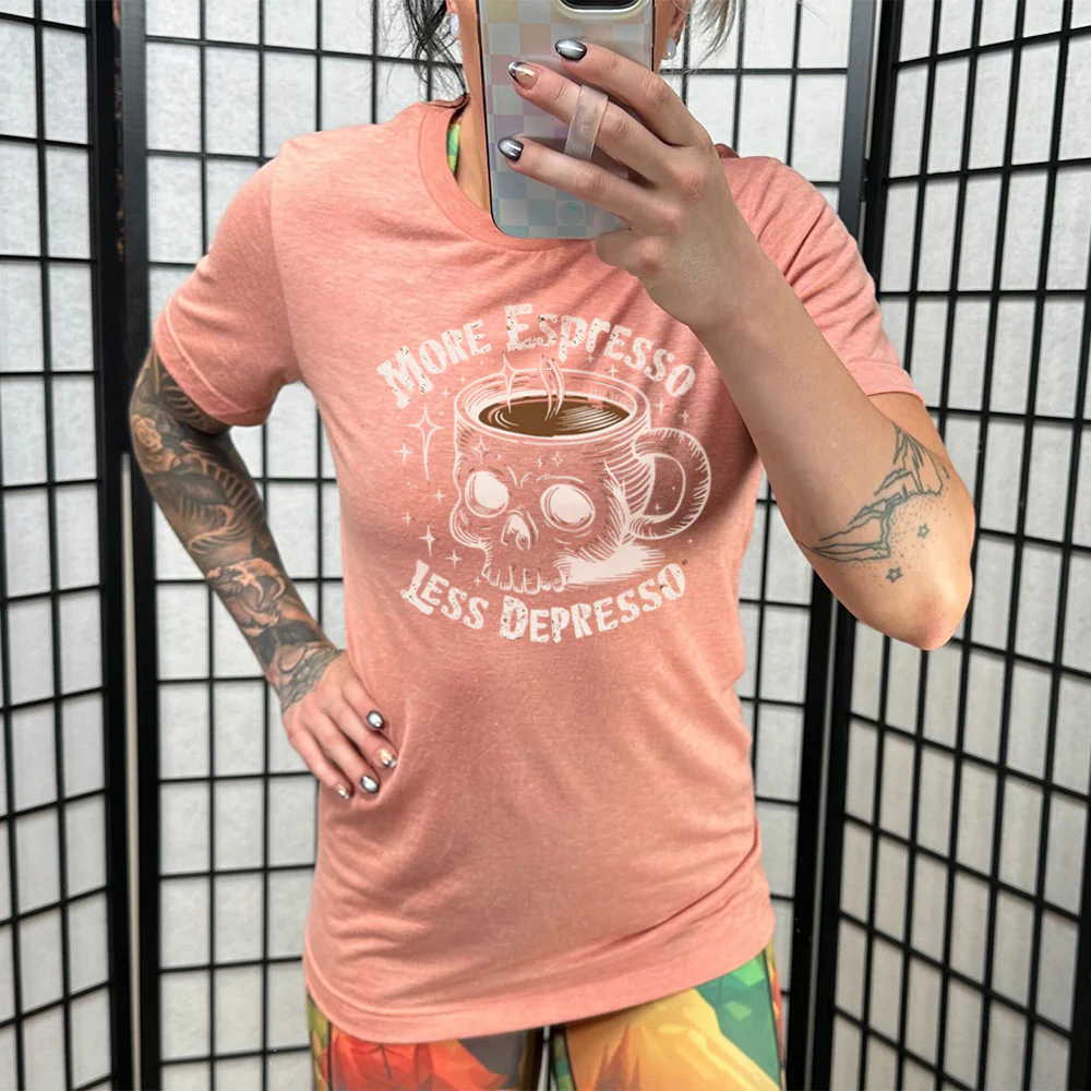 More Espresso Less Depresso Shirt Unisex - Image 11
