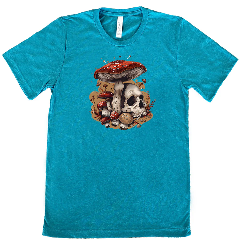 Mushroom Skull Shirt Unisex - Image 10