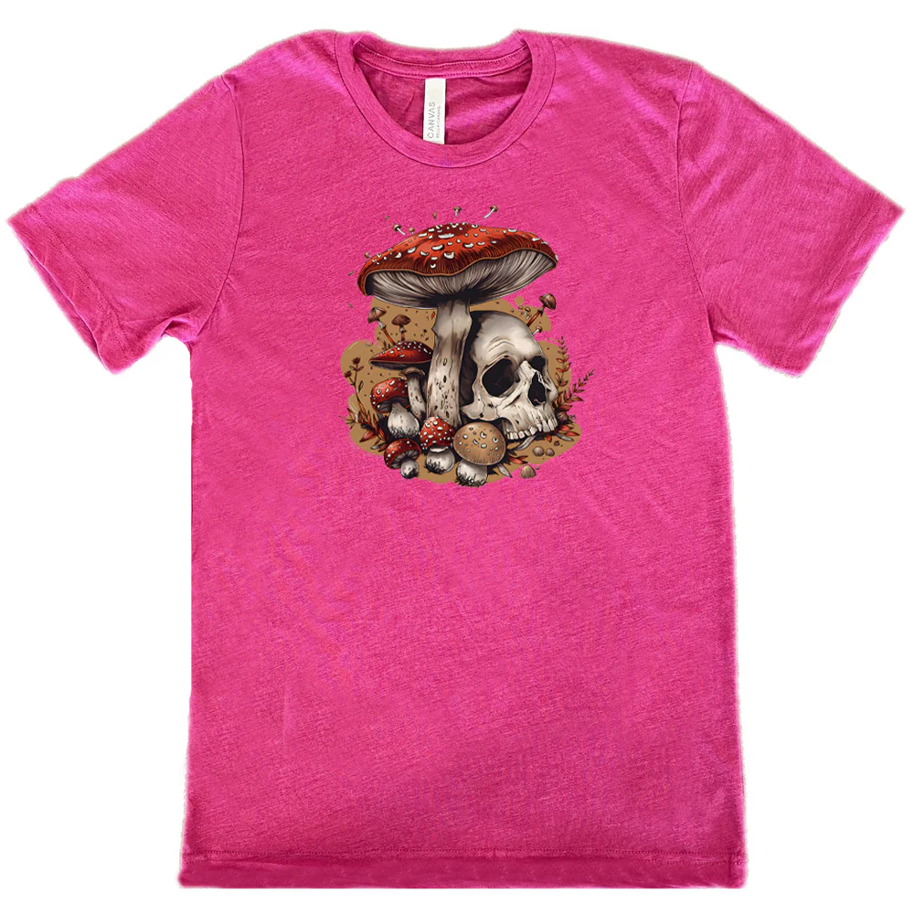 Mushroom Skull Shirt Unisex - Image 9
