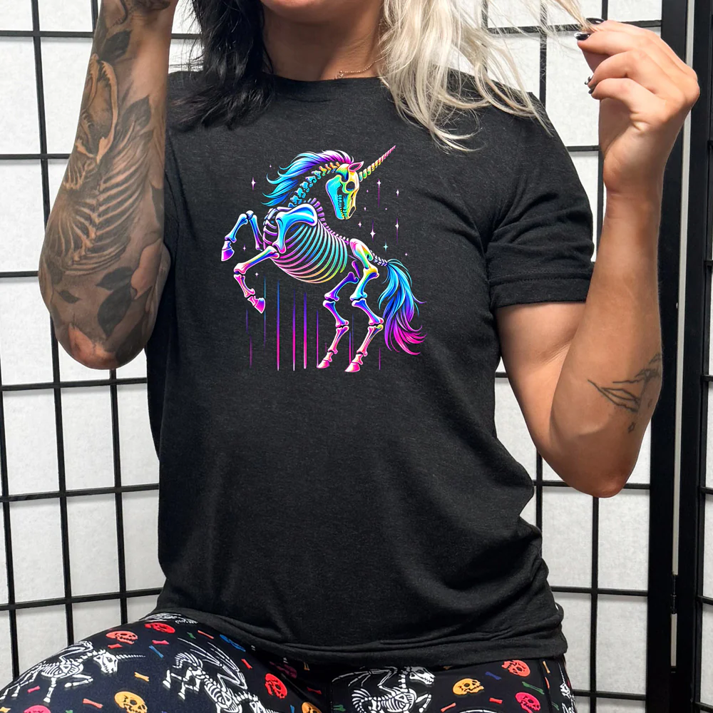 Mythical Unicorn Shirt - Black Unisex Tee - TikTok