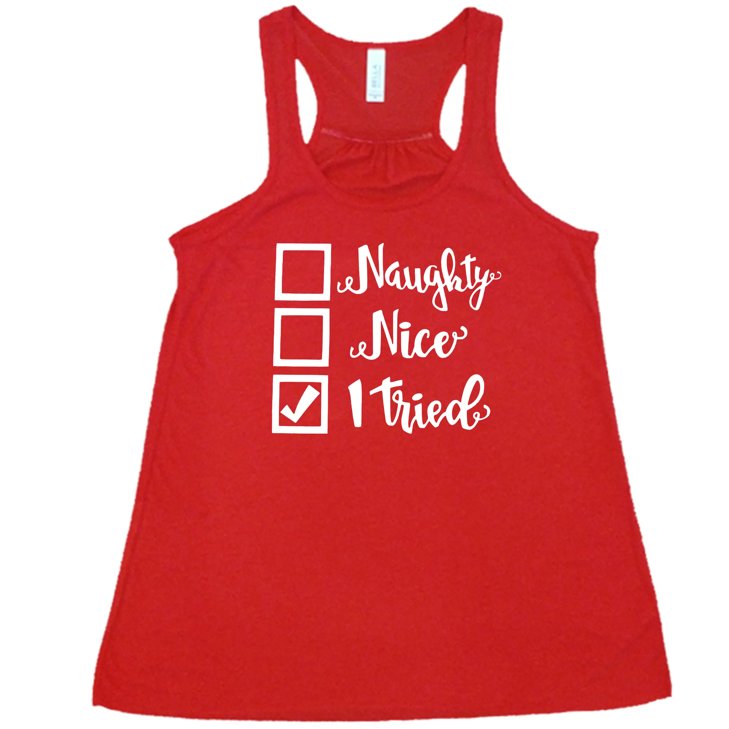 Naughty, Nice, I Tried Christmas Shirt - Image 2