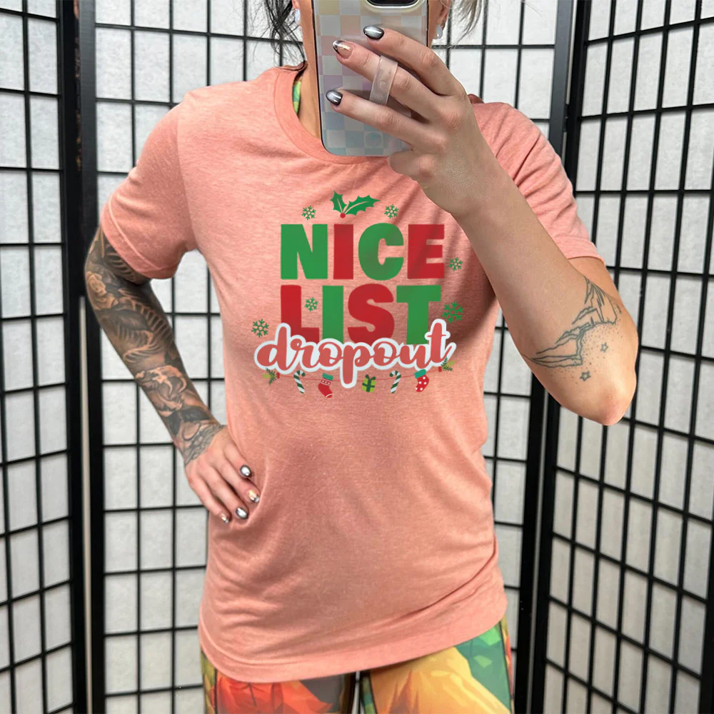 Nice List Dropout Shirt Unisex - Image 11
