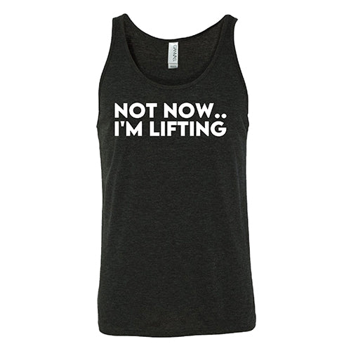 Not Now, I'm Lifting Shirt Unisex - Image 4
