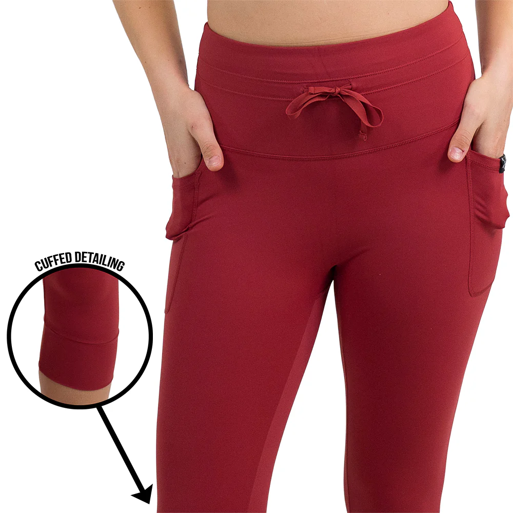 Omni Leggings | Garnet Red - Image 11